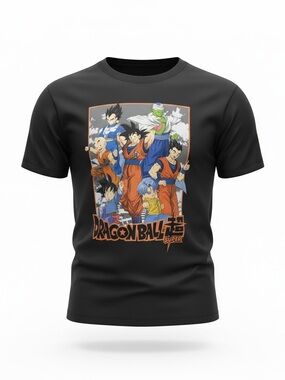 Dragon Ball Super Full Cast Graphic Tee Goku Vegeta Piccolo EUC Size S